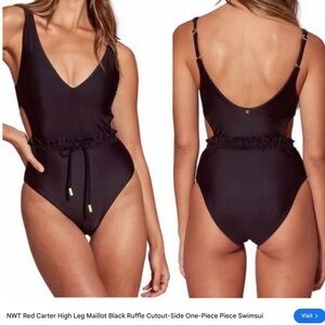 Red Carter Black One-Piece Swimsuit New with Tags size M 8